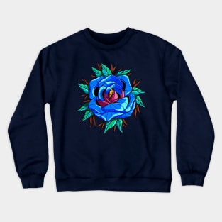 Blue rose Crewneck Sweatshirt